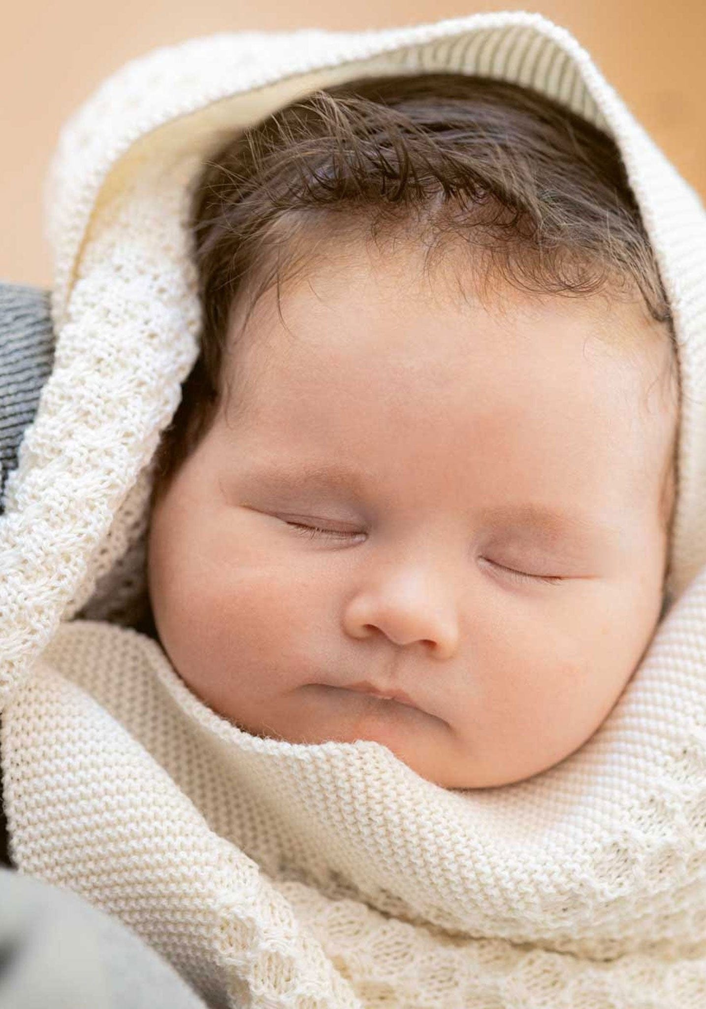 Pătură bebeluși honeycomb din lână merinos - Natural Disana HipHip.ro