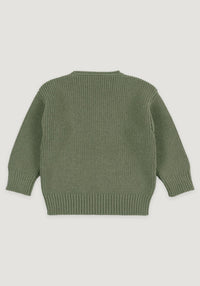 Pulover lână merinos - Olive Halfen HipHip.ro