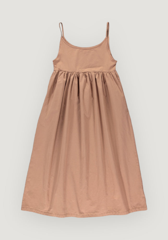 Rochie twill femei din bumbac - Acanthe Nuthatch Poudre Organic HipHip.ro
