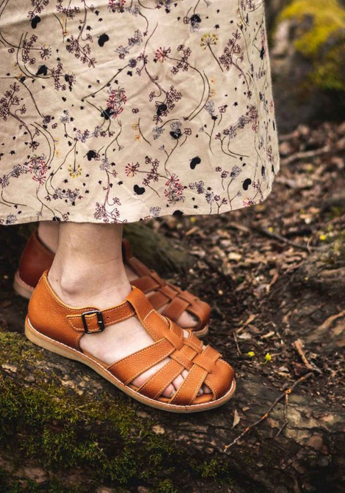 Sandale femei piele - Lotta Light Brown Kavat HipHip.ro