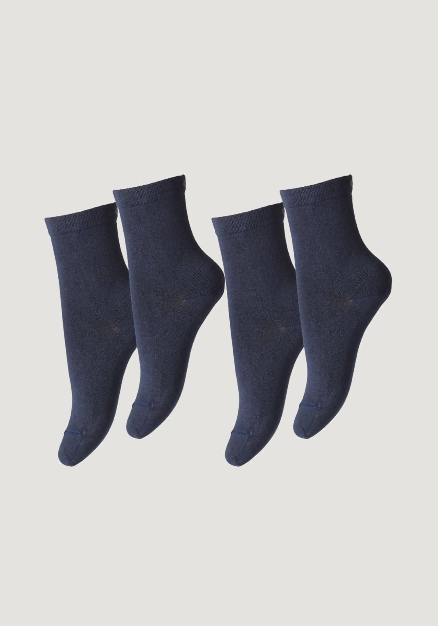 Șosete extrafine bambus (copii și femei) - Solid Indigo Blue (2 perechi) mp Denmark HipHip.ro