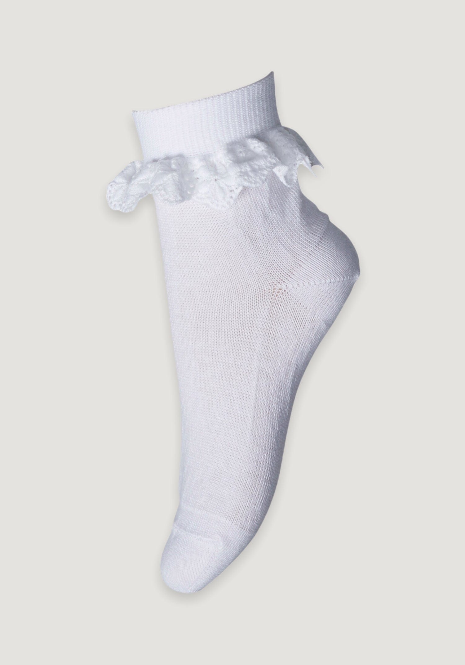 Șosete extrafine bumbac - Lace White mp Denmark HipHip.ro