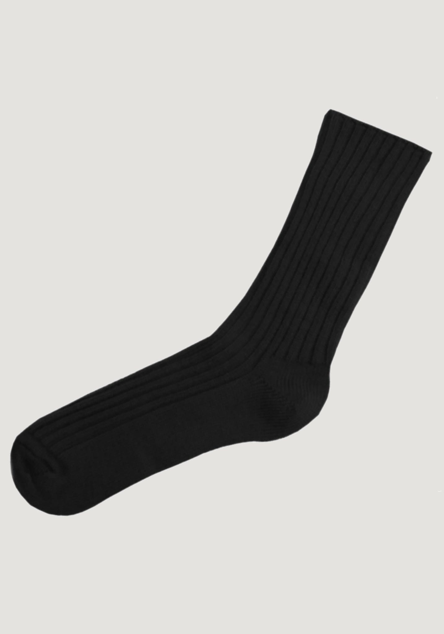 Șosete Rib din lână merinos (copii și adulți) - Black Joha HipHip.ro