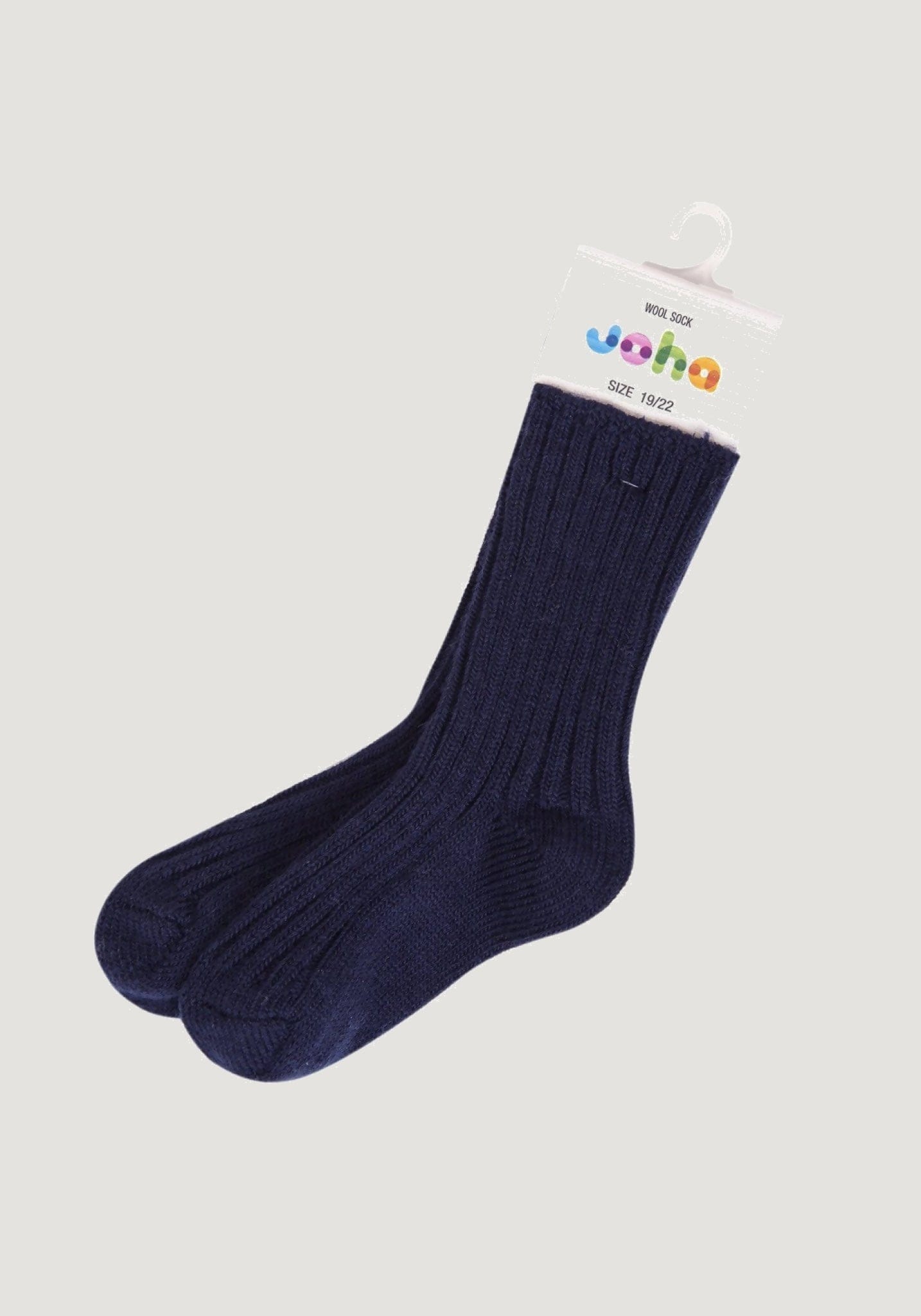 Șosete Rib din lână merinos (copii și adulți) - Navy Joha HipHip.ro