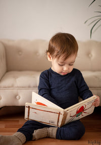 Șosete Rib din lână merinos (copii și adulți) - Sand Melange Joha HipHip.ro