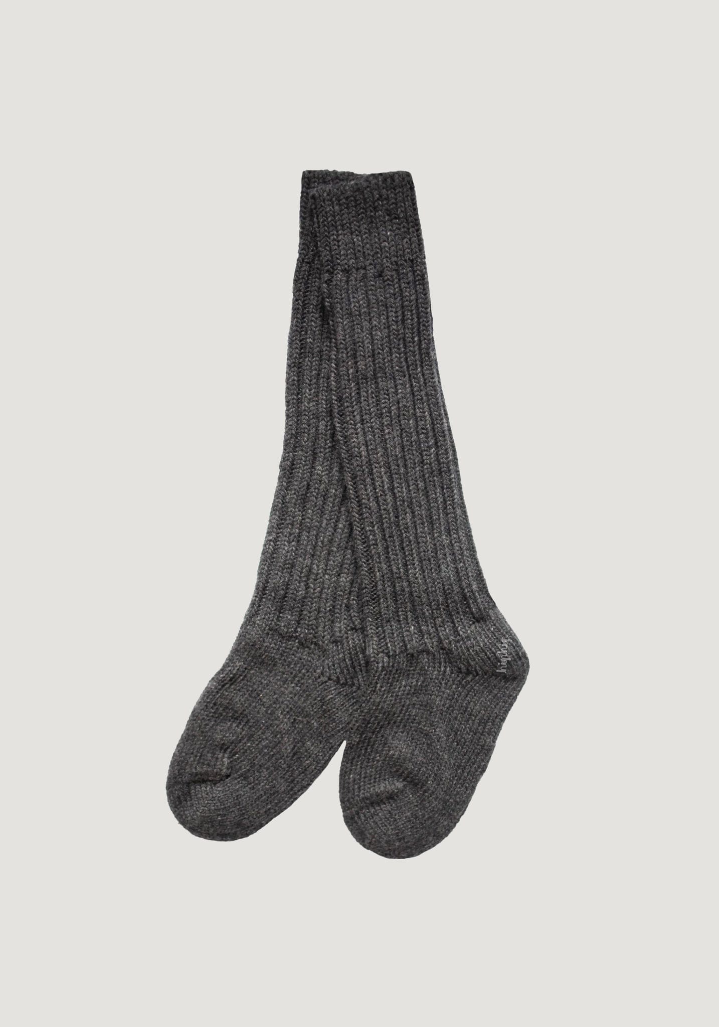 Șosete chunky femei din lână - Knee Anthracite Hirsch Natur HipHip.ro