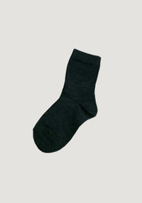 Șosete Rib extrafine din lână merinos (copii și adulți) - Dark Grey mp Denmark HipHip.ro