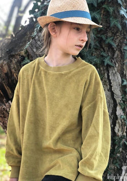 Sweatshirt terry din bumbac - Leaf Monkind HipHip.ro