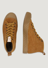 Teniși înalți adulți bumbac - Lindbacka Honey Mustard Kavat HipHip.ro