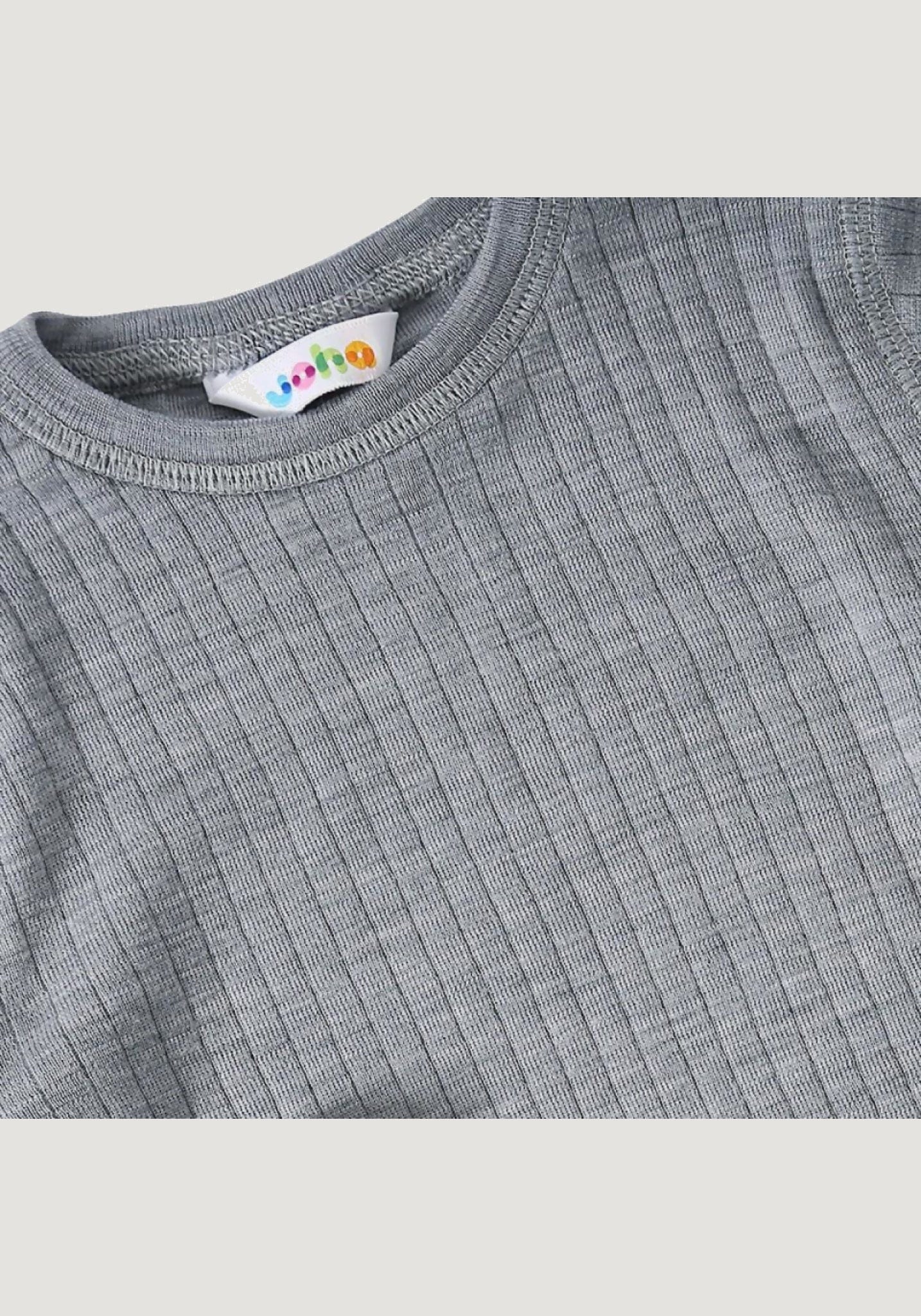 Tricou lână merinos - Basic Grey Joha HipHip.ro