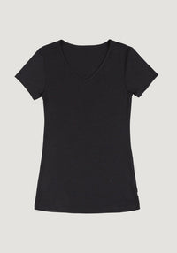 Tricou femei din lână merinos și mătase - Sara Black Joha Woman HipHip.ro