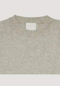 Tricou femei din bumbac - Extrafin Classic Taupe Melange FUB Woman HipHip.ro