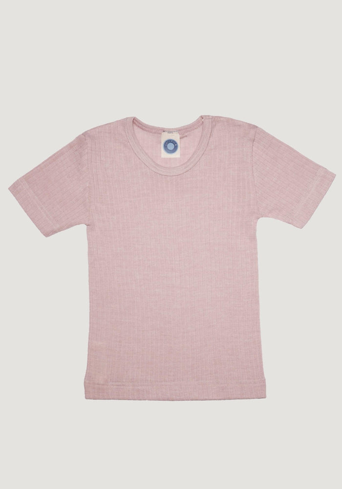 Tricou seamless din lână merinos, mătase și bumbac - Dusty Rose Cosilana HipHip.ro