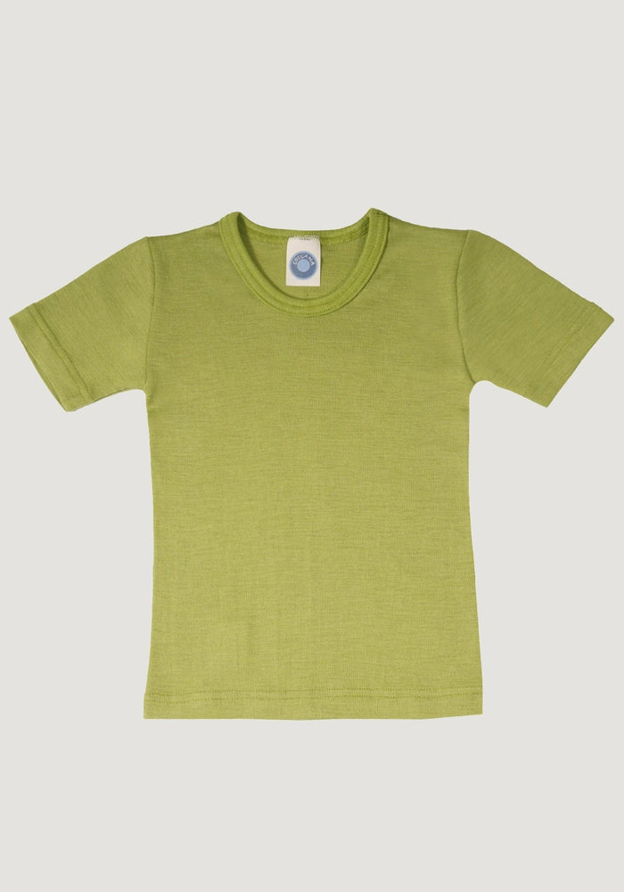Tricou seamless din lână merinos și mătase - Green Cosilana HipHip.ro