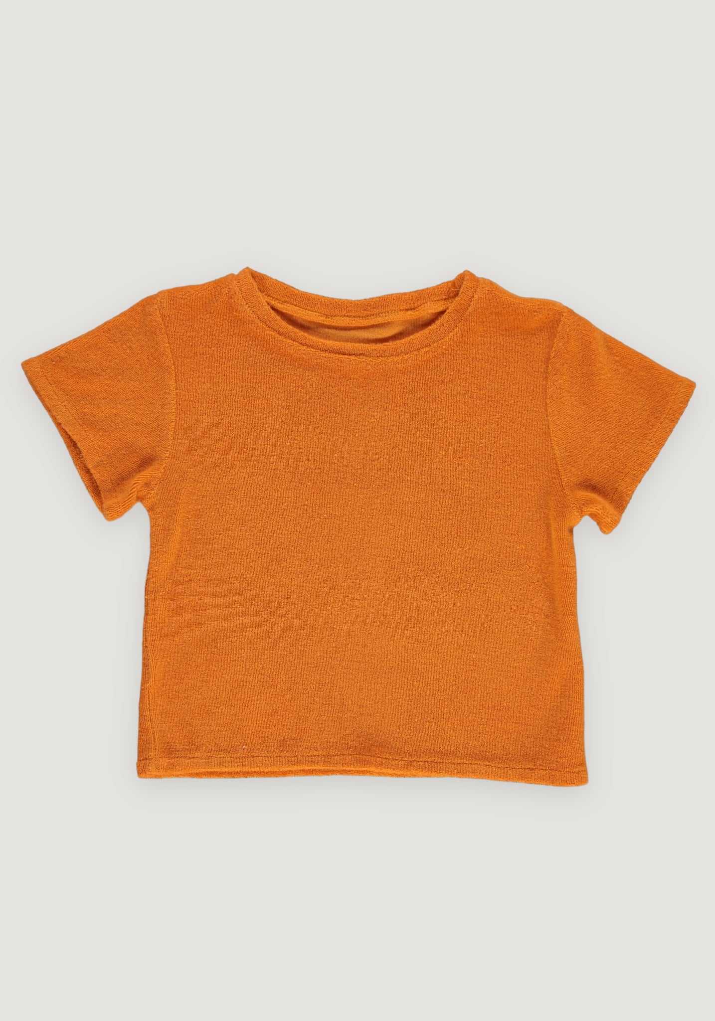 Tricou terry din bumbac - Orgeat Russet Orange Poudre Organic HipHip.ro