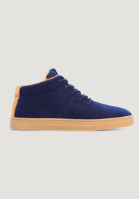 Winter Sneakers lână - Sky Wooler Navy Brown Baabuk HipHip.ro