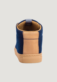 Winter Sneakers lână - Sky Wooler Navy Brown Baabuk HipHip.ro
